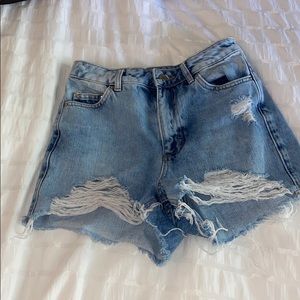 Denim High Wasted Shorts